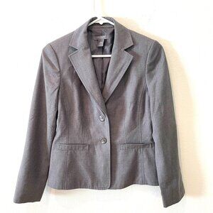 Ann Taylor Lined Jacket Blaser  Grey  Petite Size: 2P
